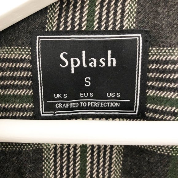 Vintage Black and Gray Plaid Trench Coat - Picture 4 of 8